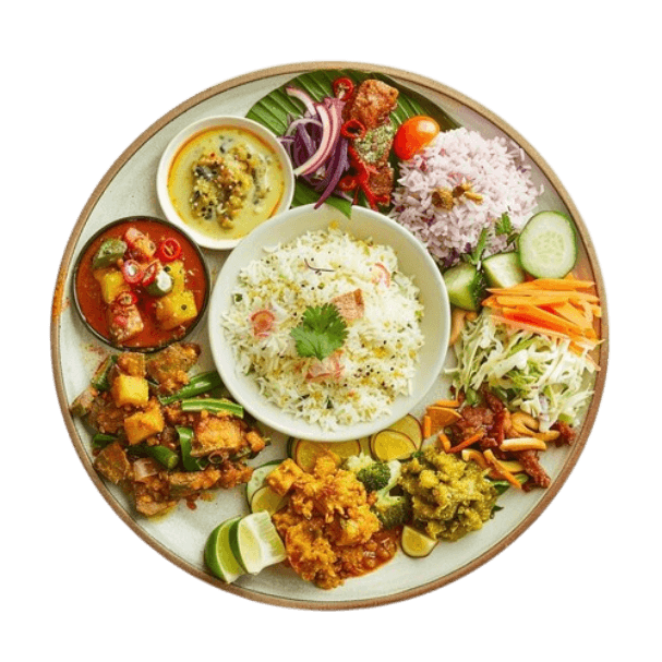 Bangladeshi Fusion Thali Platter